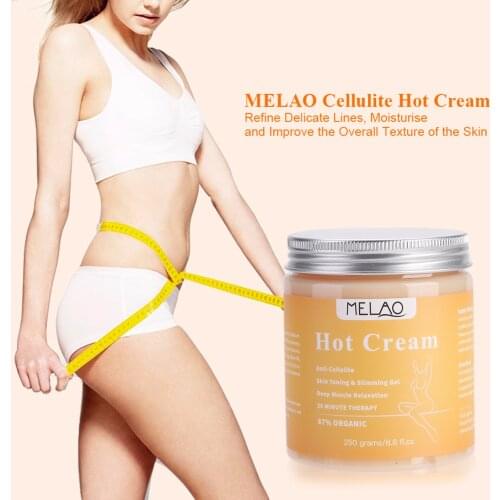 MELAO 250g Anti Cellulite Hot Cream Fat Burner Gel Slimming Cream Massage Hot Anti-Cellulite Body Massager Weight Loss Cream