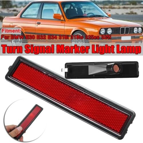 Car Rear Bumper Side Marker Light Lamp Left Orr Right For BMW 3 Seriess E30 E32 E34 318i 318is 325es 325i Turn Signal Lamps