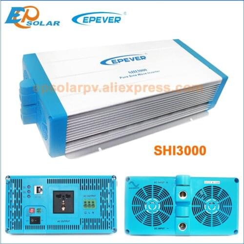 Free Shipping EPEVER Inverter SHI3000 3000W invertor DC 24V/48V input to AC output 220V 230V pure sine wave inverter 3KW