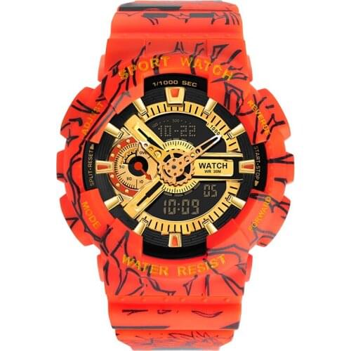 SANDA mens watch 299HZ military waterproof mens digital watch male clock mens sports watch Relogio Masculino