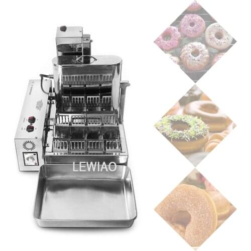 Electric Four-Row Automatic Mini Donut Machine Doughnut Maker With Fryer Circle Donut Fryer Making Machine