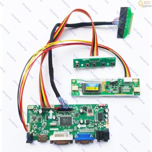 Diy NT68676 LCD Driver controller Board Kit for LP201WE1(TL)(A1) 1680X1050 LP201WE1 TLA1 HDMI-compatible DVI VGA Audio