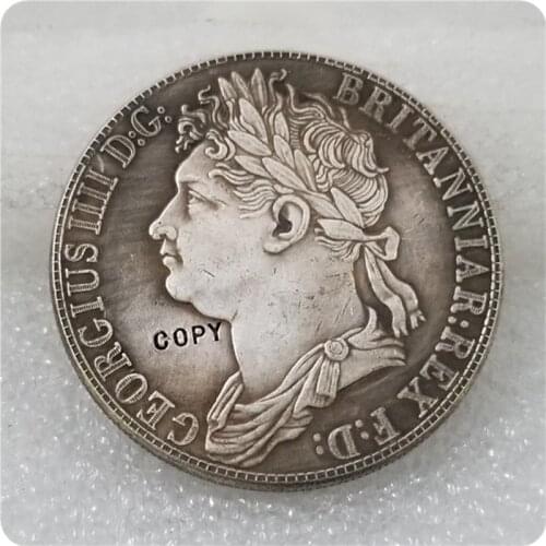 1830 UK George IV coin crown 4rix dollars Coin Silver COPY FREE SHIPPING