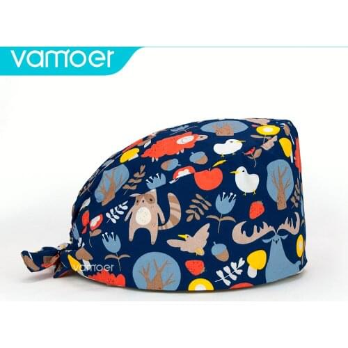 Cap medical Customizable high quality cotton printed surgical cap dental care scrub cap beauty salon nurse cap spa cap wholesale