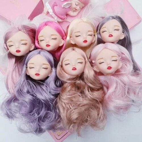 New 28cm Sleeping Girl Doll With Makeup Close Eyes Dolls 1/6 Cute Lovely Fat Body Baby Toy