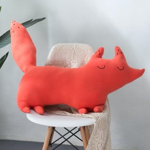 Forest Animals Plush Toys Cartoon Stuffed Toy Dolls Sofa Soft Pillow Cute Car Back Cushion Office Nap Pillow Baby Birthday Gifts
