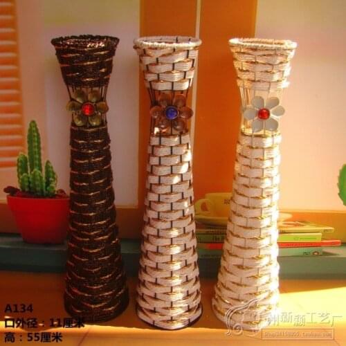 Hot-selling - fashion vase - iron flower - floor vase - rattan vase - 12