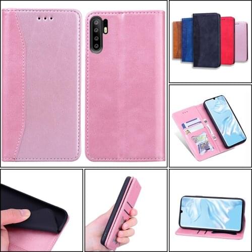 Fashion Cute Flip Phone Case For Huawei P40 Lite P30 Pro P20 NOVA6 Se Nova4E 3E Ultra Thin Splicing Card Slot Leather Cases Capa