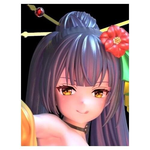 GK Resin Figure Kit Unpainted Chunhua Yinhua Self-Assembled Model Kit Colorless Anime Figure No.34