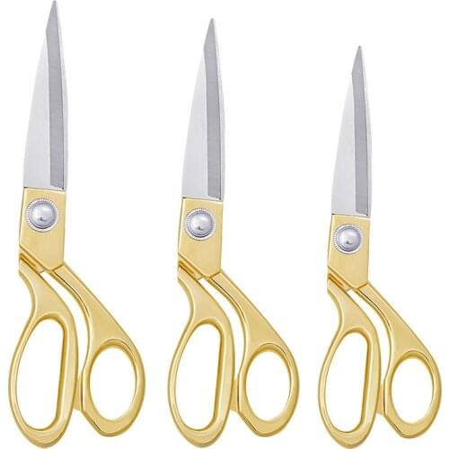 8.5/9/10inch Professional Stainless Sewing Scissors Shears Tools Multi-functional DIY Steel Heavy Duty Tailors Scissors