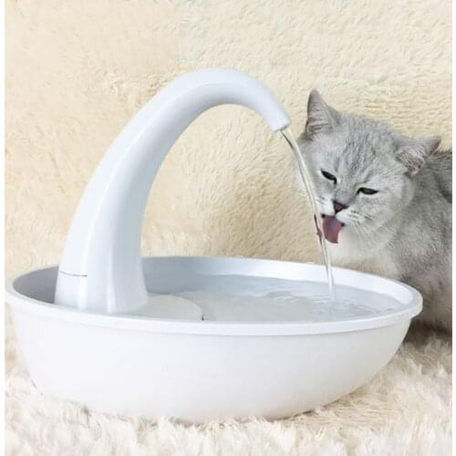 Quiet Drinker For Cats Automatic Electronic Water Fountain For Cat and Dog Swan Pet Drinking Bowl for Cats Pet Drinking Fountain