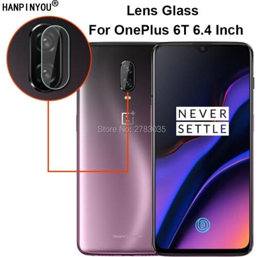 For OnePlus 6T A6010 A6013 1+6T 6.4" Clear Ultra Slim Back Camera Lens Protector Rear Camera Lens Cover Tempered Glass Film