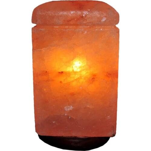 Rectangle Shaped Natural Himalayan Rock Salt Lamp Wired Bulb 3-4Kg