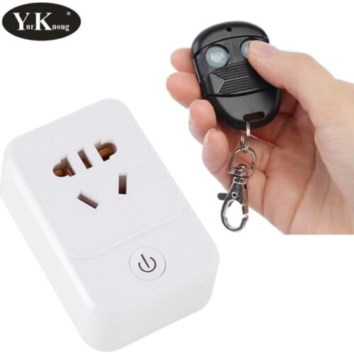 RF Wireless Remote Control Switch Socket /outlet 10A Fan LED HumidifierAir Curtain ,Water heater Remote Control adapter 315 433