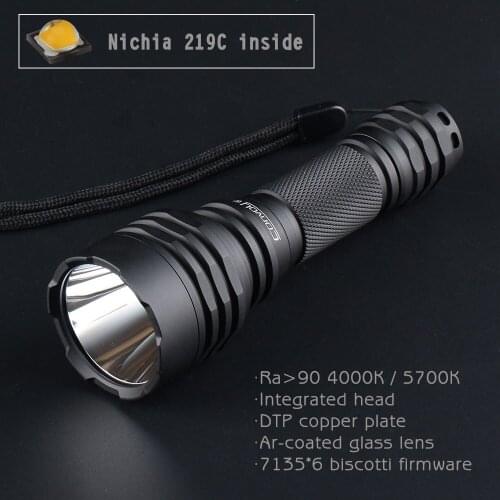 Convoy C8+ LED Flashlight Nichia 219C 1200LM 18650 Flashlight by 18650 Battery for Hunting Camping