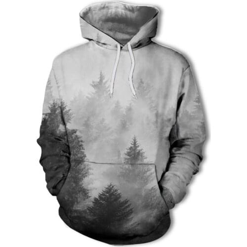 2018 New Fashion Men/Women 3d Sweatshirts machine the Wolf Print Dreamy Lines Thin Style Autumn Winter Hooded Plus size s-4xl