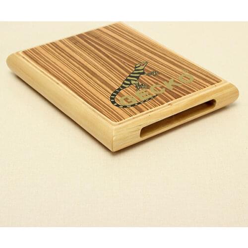 Percussion PAD-2 Zebra Wood Cajon Drum with Bag Compact Travel Cajon Flat Hand Drum for Entertainment Music Tool