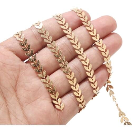 V shape Gold/silver tone Stainless Steel Arrow Chain for diy jewelry making 6mm width