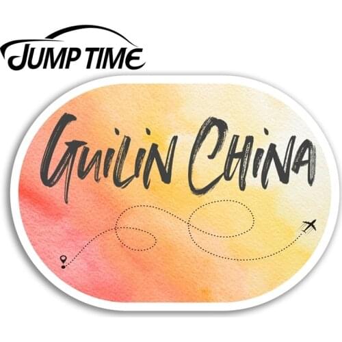 Jump Time Guilin City Vinyl Stickers China Travel Sticker Luggage Laptop Waterproof Car Decal Window Bumper Auto Accessories