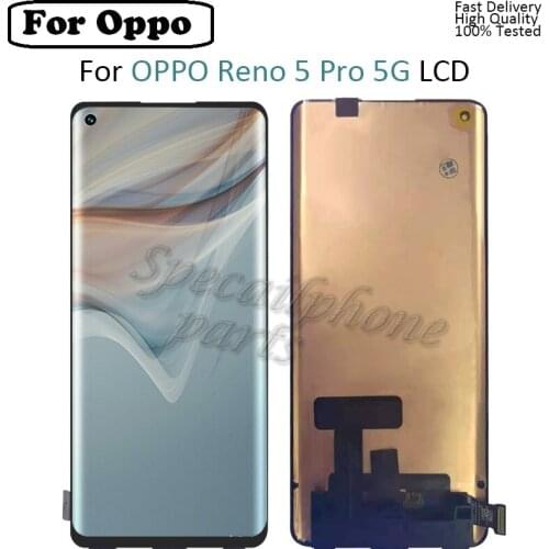 6.55" For Oppo Reno 5 Pro LCD Display Screen With Touch Panel Screen Digitizer For Oppo reno5 pro PDSM00 PDST00 CPH2201 display