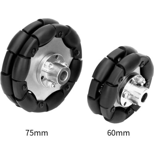 1PC Omnidirectional wheel 60mm omni-directional wheel 75mm omni wheel Mobile Tires for Robot Car Parts Kit