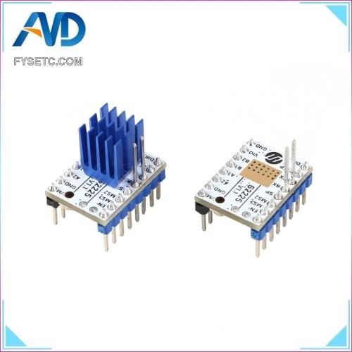 2pcs TMC S2225 V1.1 Stepping Motor Driver Stepsticks Mute Driver 256 Microsteps 2A Peak UART ReplaceTMC2208 TMC2209 TMC2225