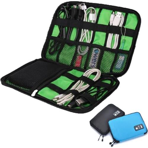 2018 Outdoor Activities Travel Data Lines Backpack Tactical Bags Backpack Tactical Bag SD Card Charger Data Cable Zipper Bag