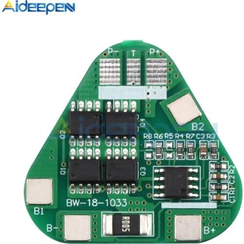3S 4A Li-ion Li-Po Cylindrical Prismatic Lithium Polymer Battery 3 Cell PCB Module Board Short Circuit Overcharge Protection BMS