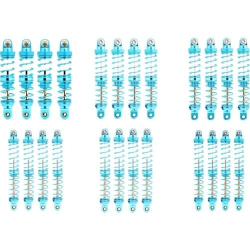 4PCS RC Shock Absorber Adjustable RC Damper Set with Springs for 1/10 RC Truck Crawler Axial SCX10 TRX4 D90