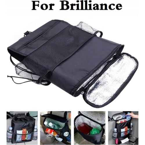 Car Auto Seat Organizer Cooler Bag Multifunctional Pocket Cover For Brilliance FRV (BS2) H230 H530 M1 (BS6) M2 (BS4) M3 (BC3) V5