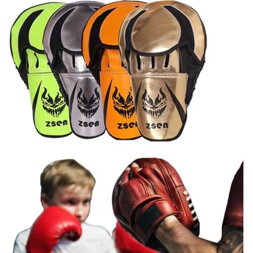 Leatherette Boxing Gloves Pad Focus Punching Target Mitts Training Hand Pads for Karate Muay Thai Kick MMA Sparring Martial Arts