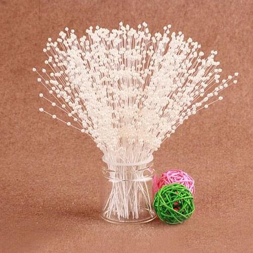 10pcs Wedding Decoration Diy Pearl Beads String Bouquet Bride Party Table Center Supplies Holding Flower Party Decor