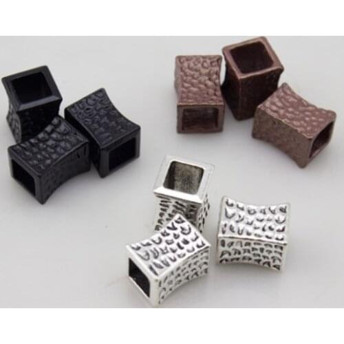 20pcs/lot big hole Metal Alloy Spacer Beads Hole Beads Flat Beads Buddha Beads For DIY bracelet Jewelry Making dhf5