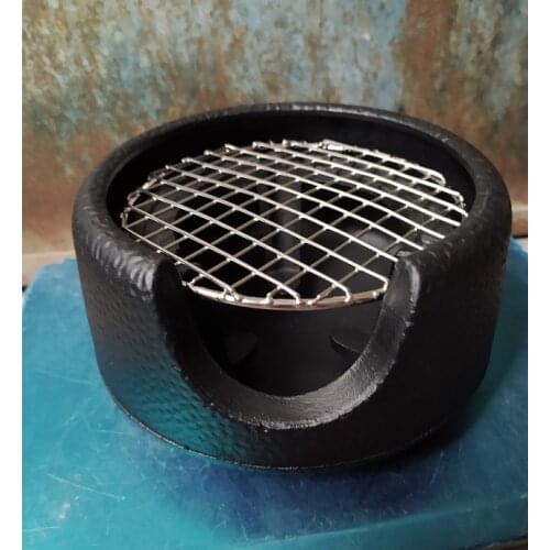 Cast iron charcoal barbecue grill table BBQ heating stove home outdoor cooking tea water boiler23X14CM 003-6 3