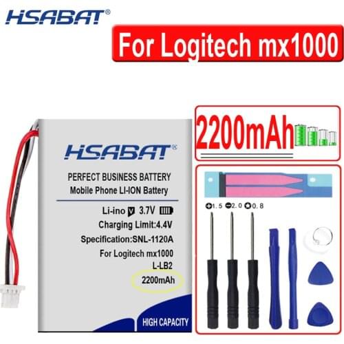 HSABAT 2200mAh L-LB2 Battery for Logitech mx1000 MX 1000 M-RAG97 wireless mouse