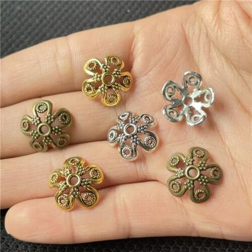 JunKang 20pcs 16mm flower-shaped five-leaf DIY handmade necklace, bracelet, beaded hat, wholesale jewelry accessories