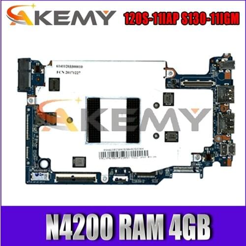 For Lenovo 120S-11IAP S130-11IGM notebook motherboard CPU N4200 N4100 RAM 4GB support M2 SSD hard drive tested 100% work