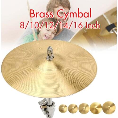 Brass Cymbals For Drums Kit Splash Crash Kide Hi-Hat Cymbal Percussion Musical Instruments 8/10/12/14/16/18/20 Inch