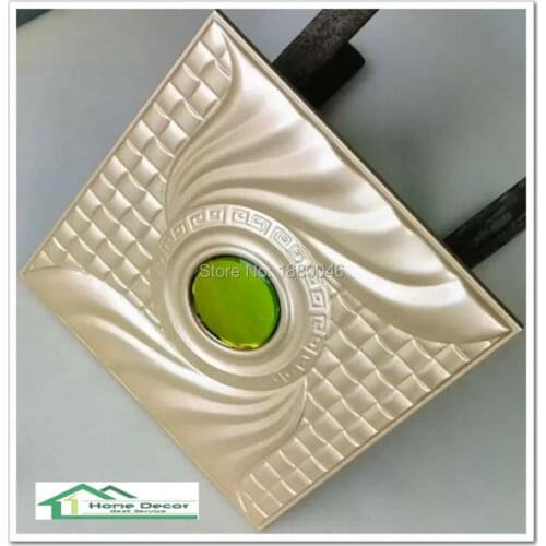 New mirror panel 3D glue on PU Leather wall panel Leather Acoustic Panels living room sofa backgroumd for wall 20pcs 40*40*2.5CM