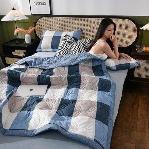 2021 New Summer Washed Quilt Air-conditioning Soft Thin Blanket For Newborn Towel Muslin Sofa Blanket Breastfeeding Cover