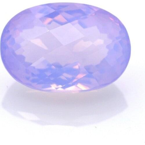15,63 ct Amethyst Oval Cut with Chessboard