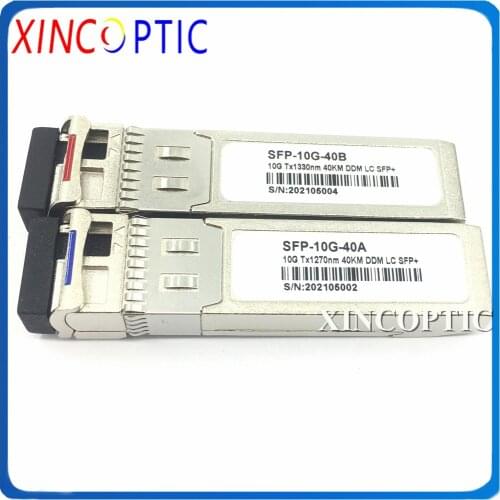 Strong Compatibility Mini GBIC 40KM 10G WDM BIDI SFP 1270nm/1330nm Single Mode Single Fiber DOM LC Connector SFP+ Transceiver