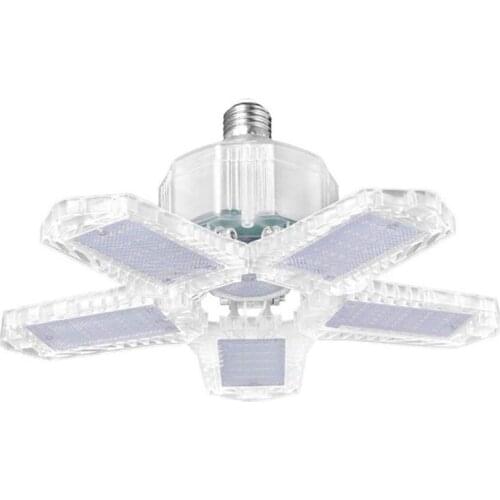 LED Five Leaf Garage Light Foldable Garage Ceiling Lamp Deformation Basement Indoor Outdoor Deformation High Bay Light