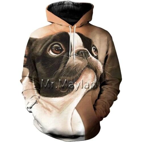French Bulldog 3D Printed Men/Women Men Hoodie Pullover Harajuku Streetwear Pullover Autumn Sweatshirt Unisex Casual Jacket Trac