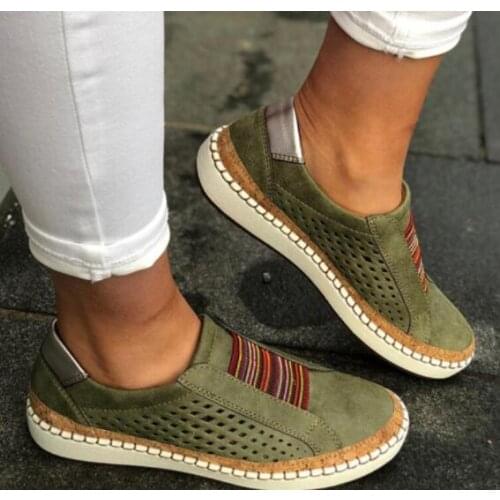 Women flat shoes spring autumn slip on breathable ladies loafers harajuku vintage female sneaker comfortable shoes zapatos mujer