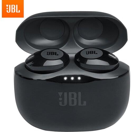 JBL T120TWS True Wireless Bluetooth Earphones TUNE 120 TWS Stereo Earbuds Bass Sound Headphones Headset with Mic Charging Case