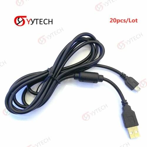 YYTECH 20pcs 1.8m Charging Data Cable With Magnetic Ring For PS4 Controller
