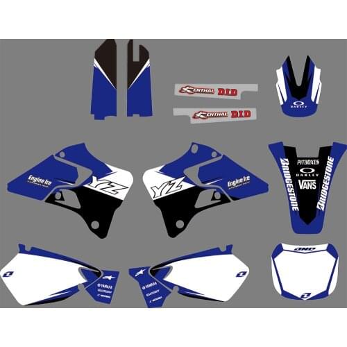 0782 Motorcycle Team Graphic & Backgrounds Decal Stiker Kits for YAMAHA YZ125 YZ250 1996 1997 1998 1999 2000 2001
