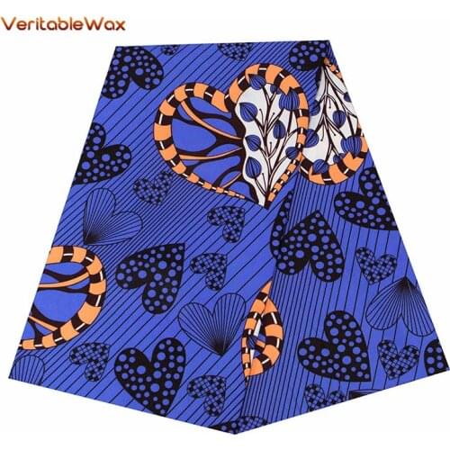 2020 NEW 100% Polyester Wax Prints Fabric Ankara New Veritablewax High Quality 6 Yards African Fabric For Party Dress FP6340