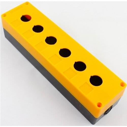 22mm 6 holes Push Button Control Station Switch Box Waterproof Dustproof